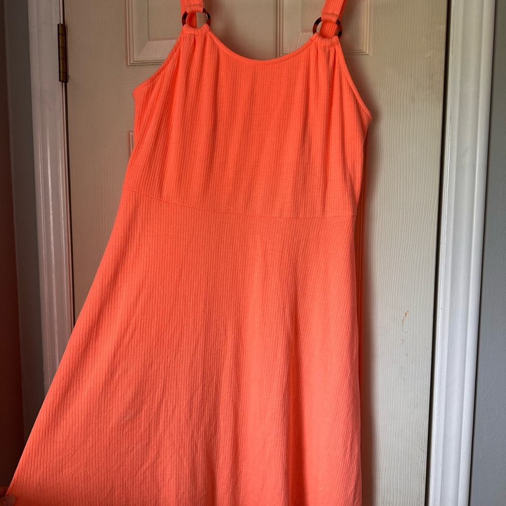 Peach Spaghetti Strap Dress